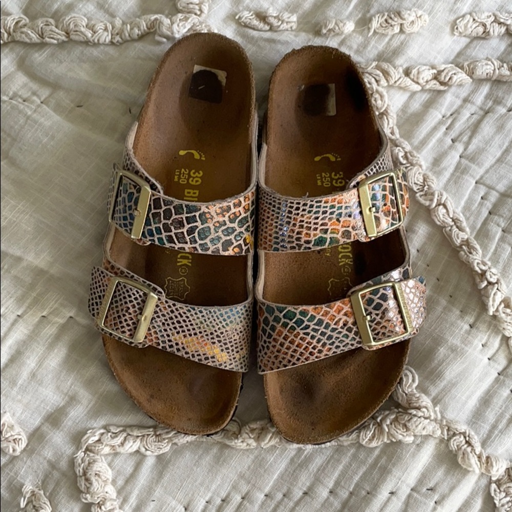 Snakeskin Birkenstock’s